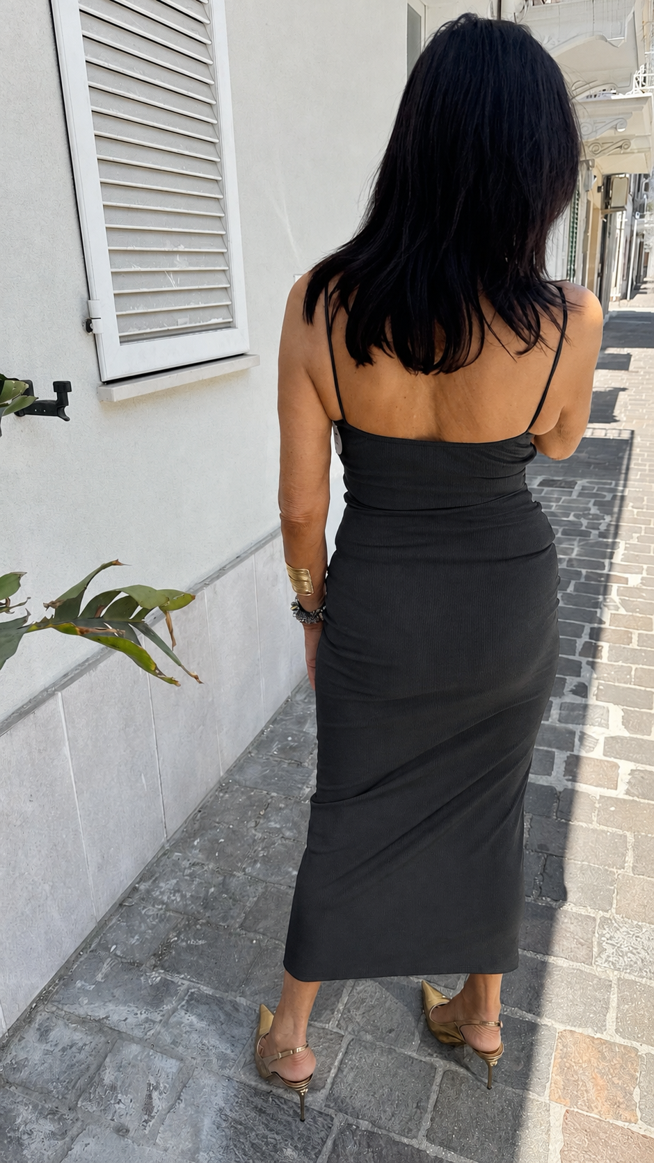 TUBINO A COSTINE FINE NERO