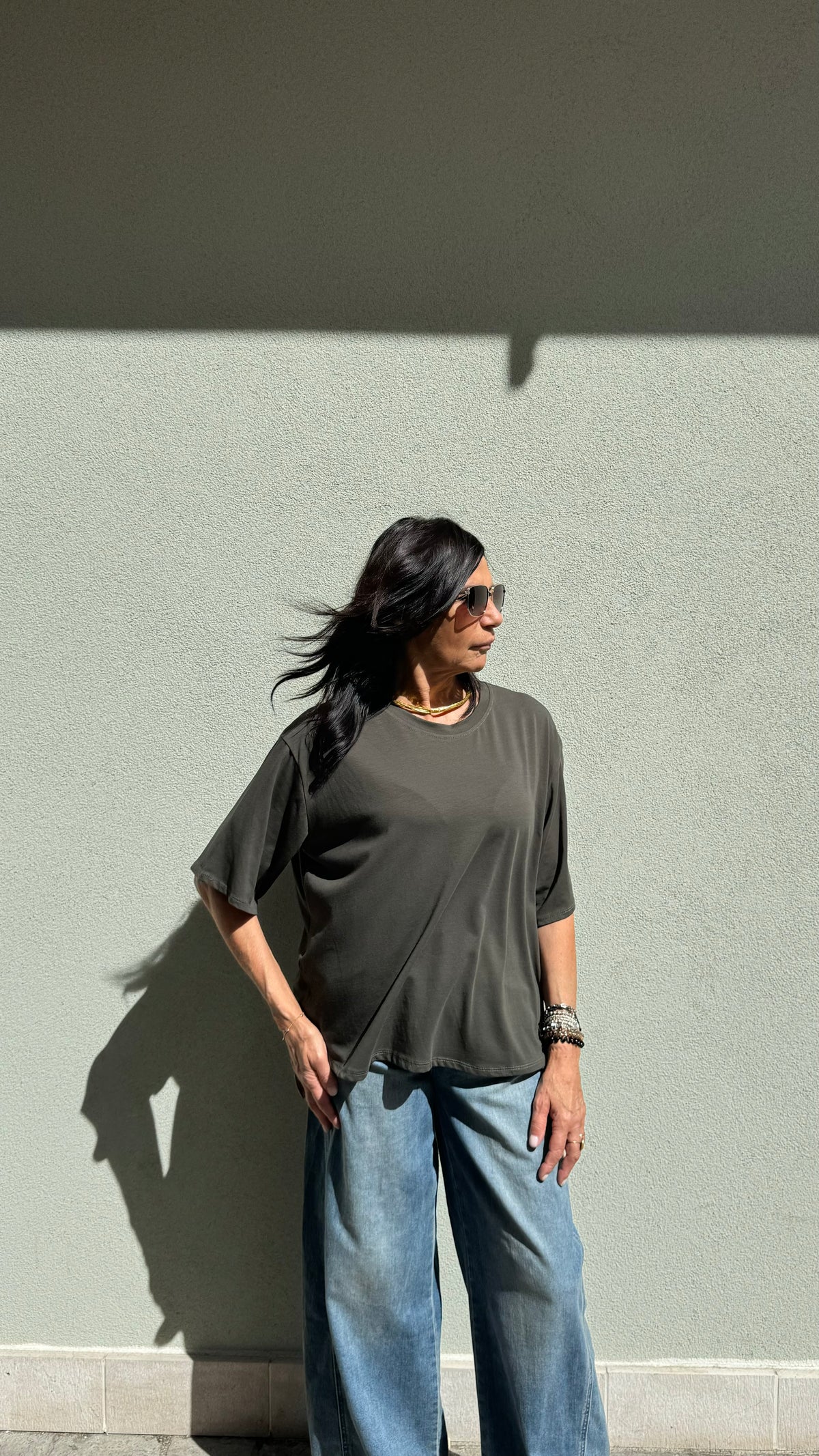 T-SHIRT EVELIN VERDE MILITARE
