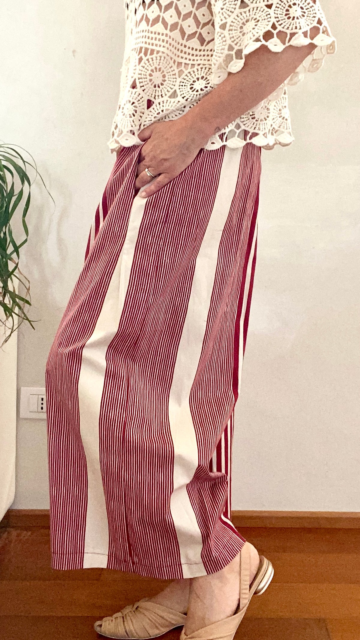 PANTALONE RIGA BORDEAUX