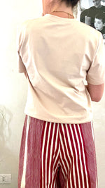 TSHIRT BASIC COLORE CREMA