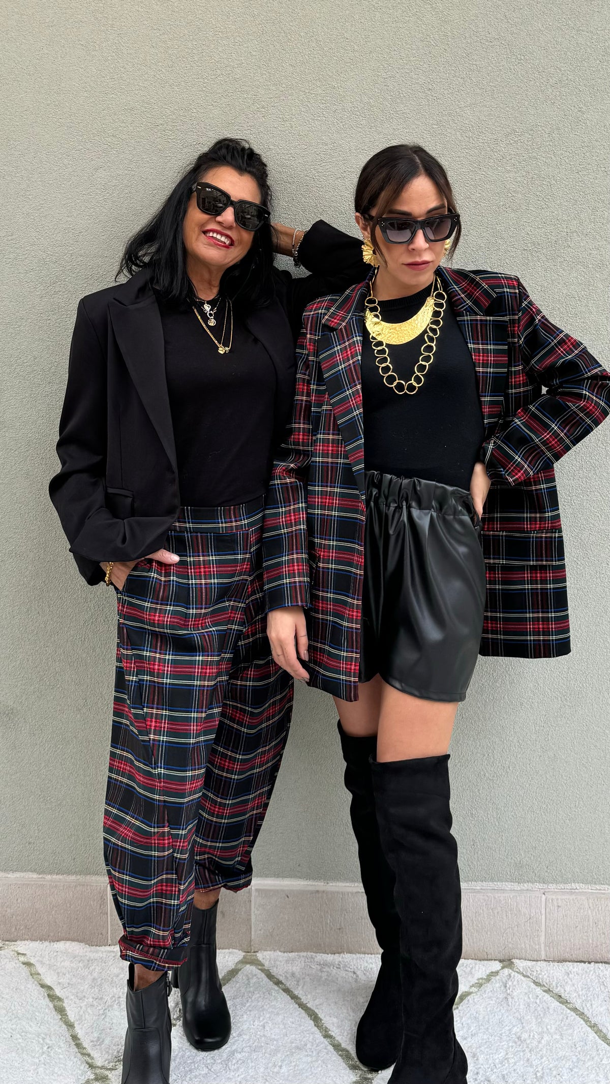 GIACCA TARTAN BASE BLU NOTTE