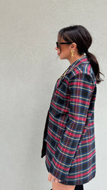 GIACCA TARTAN BASE BLU NOTTE