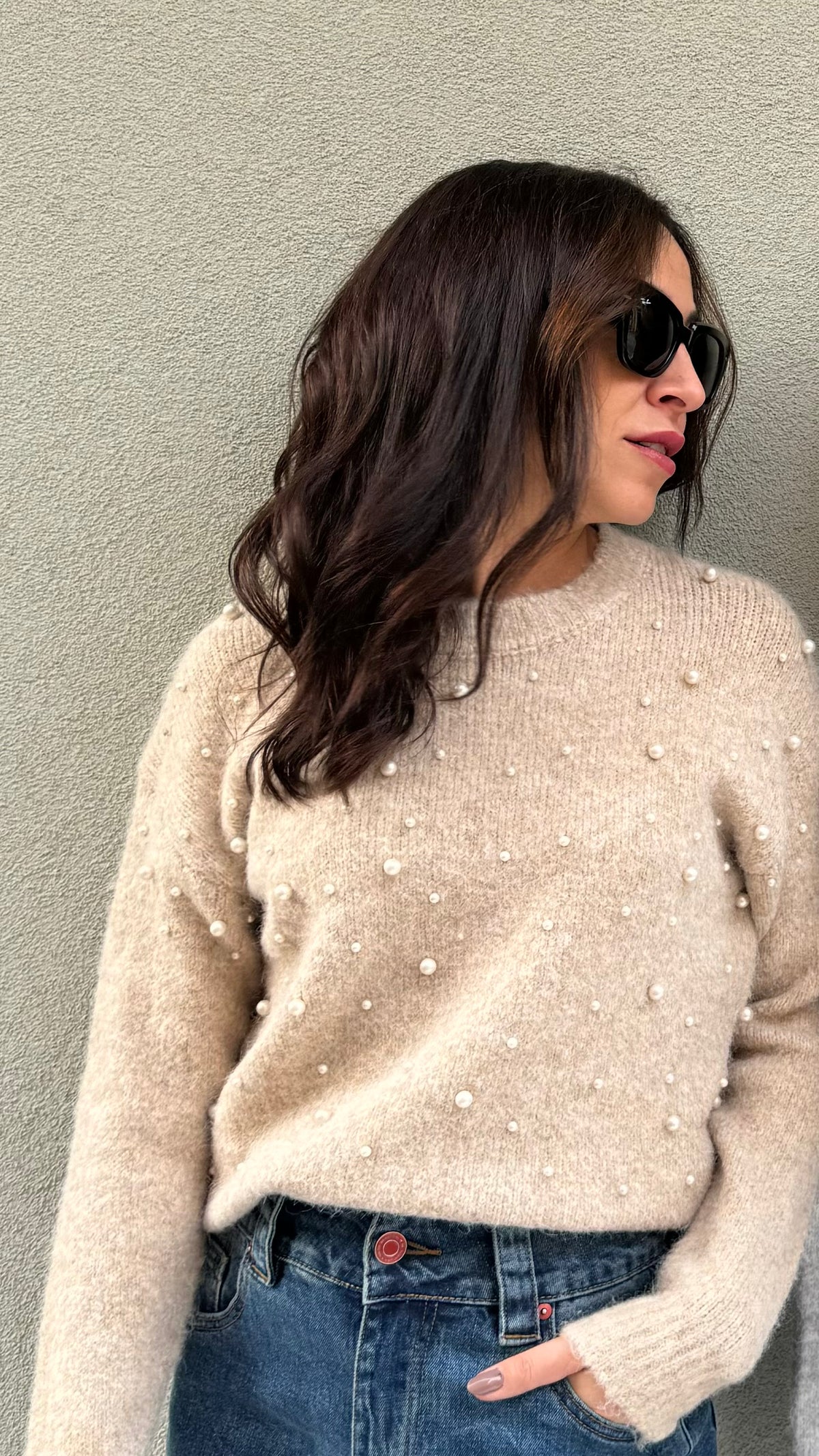 PULL PERLA GRIGIO PERLA