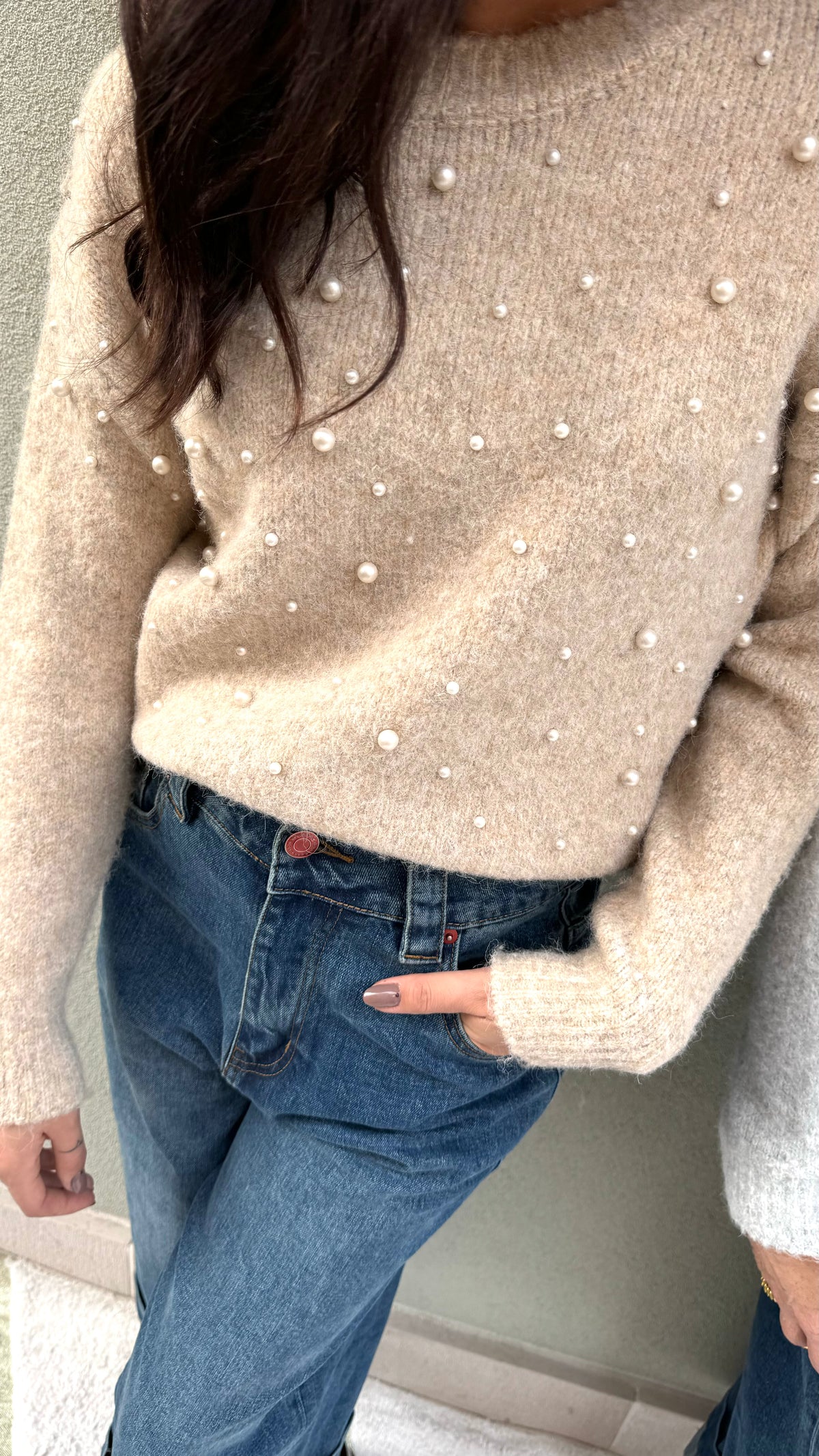 PULL PERLA GRIGIO PERLA