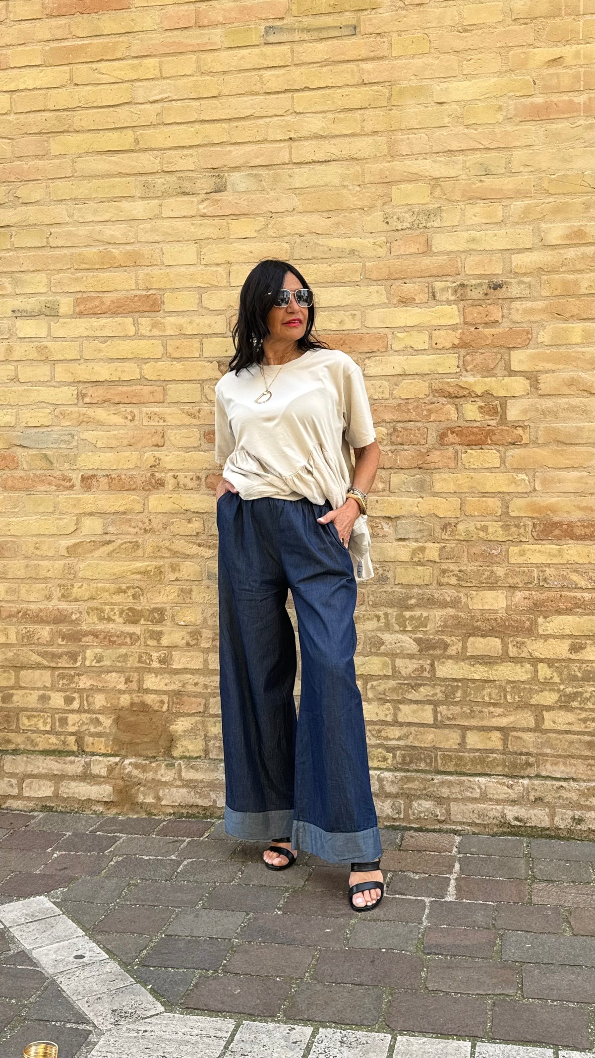 LIGHT JEANS PALAZZO