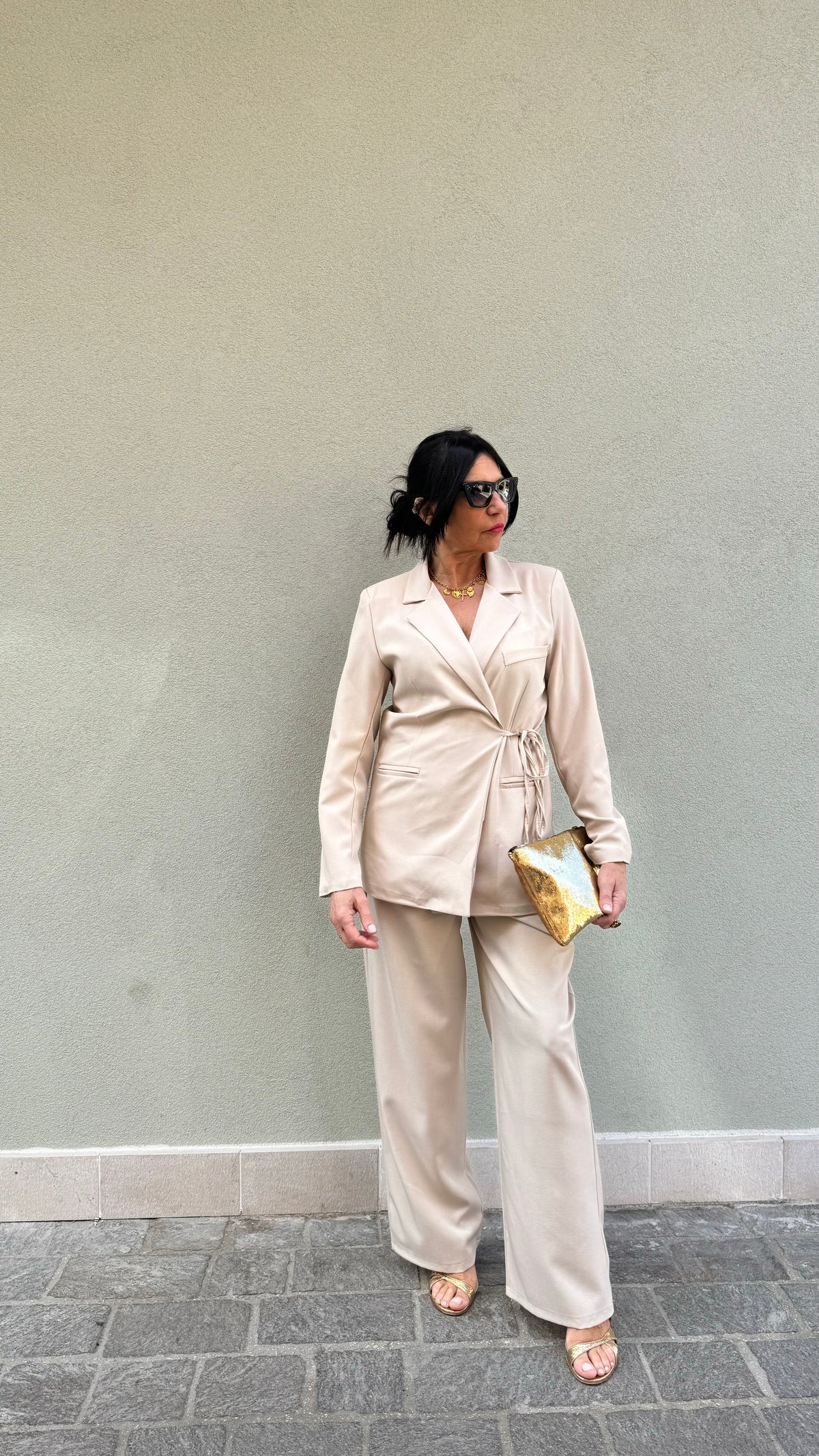 TAILLEUR GIADA CREMA/BEIGE