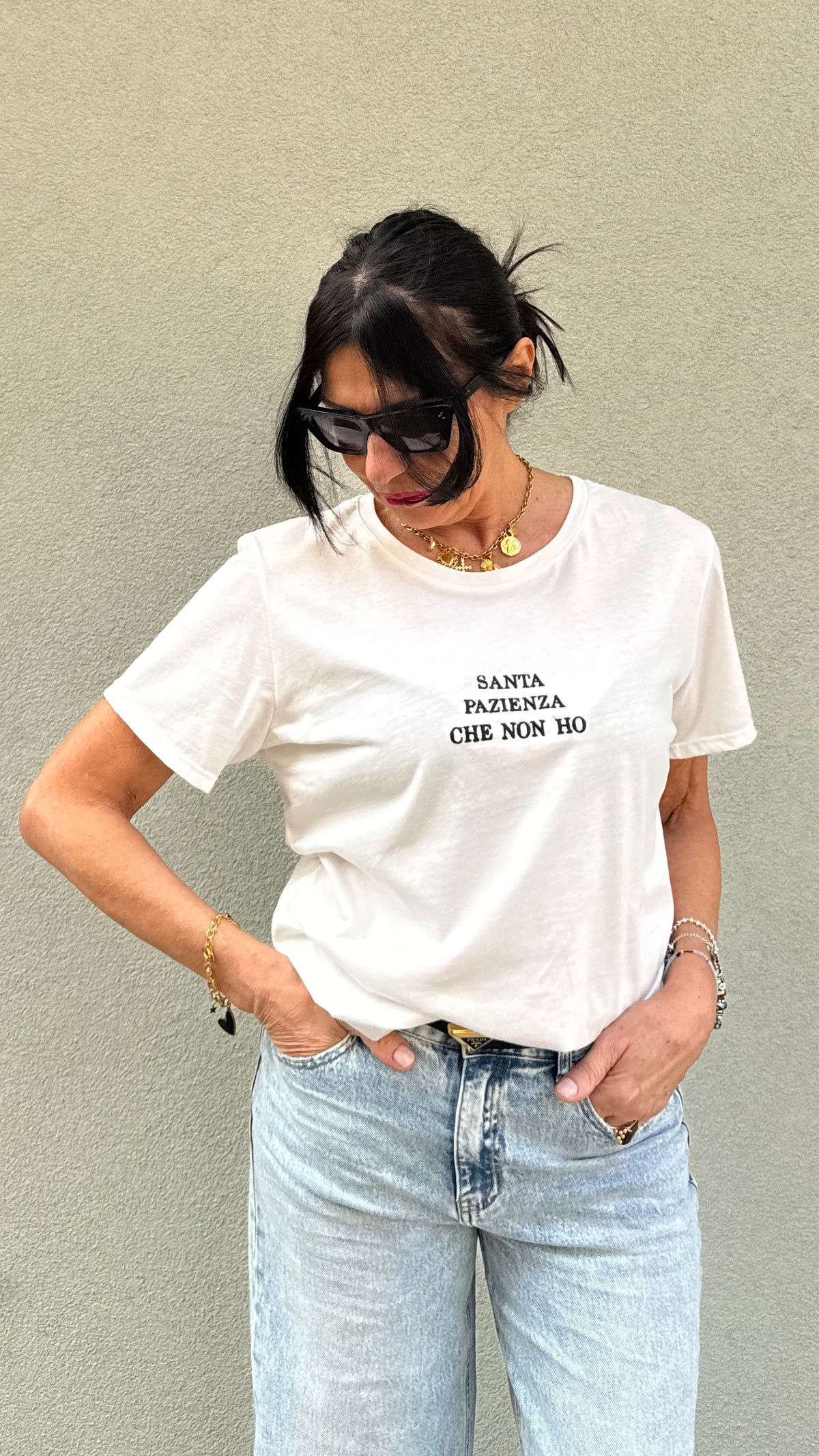 T-SHIRT SANTA PAZIENZA CHE NON HO