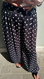 PANTALONE POIS ORGANZA NERO