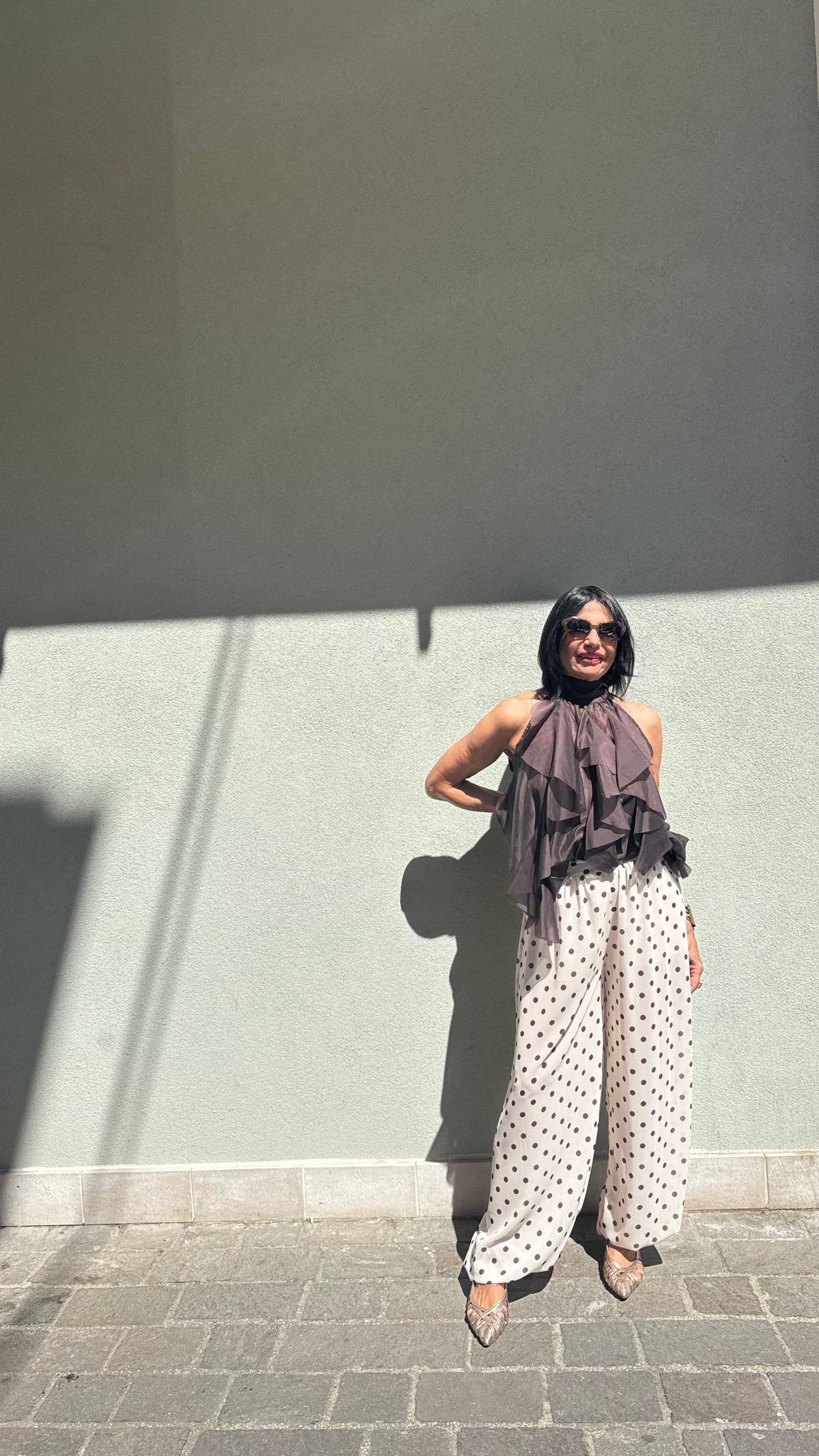 PANTALONE POIS PANNA