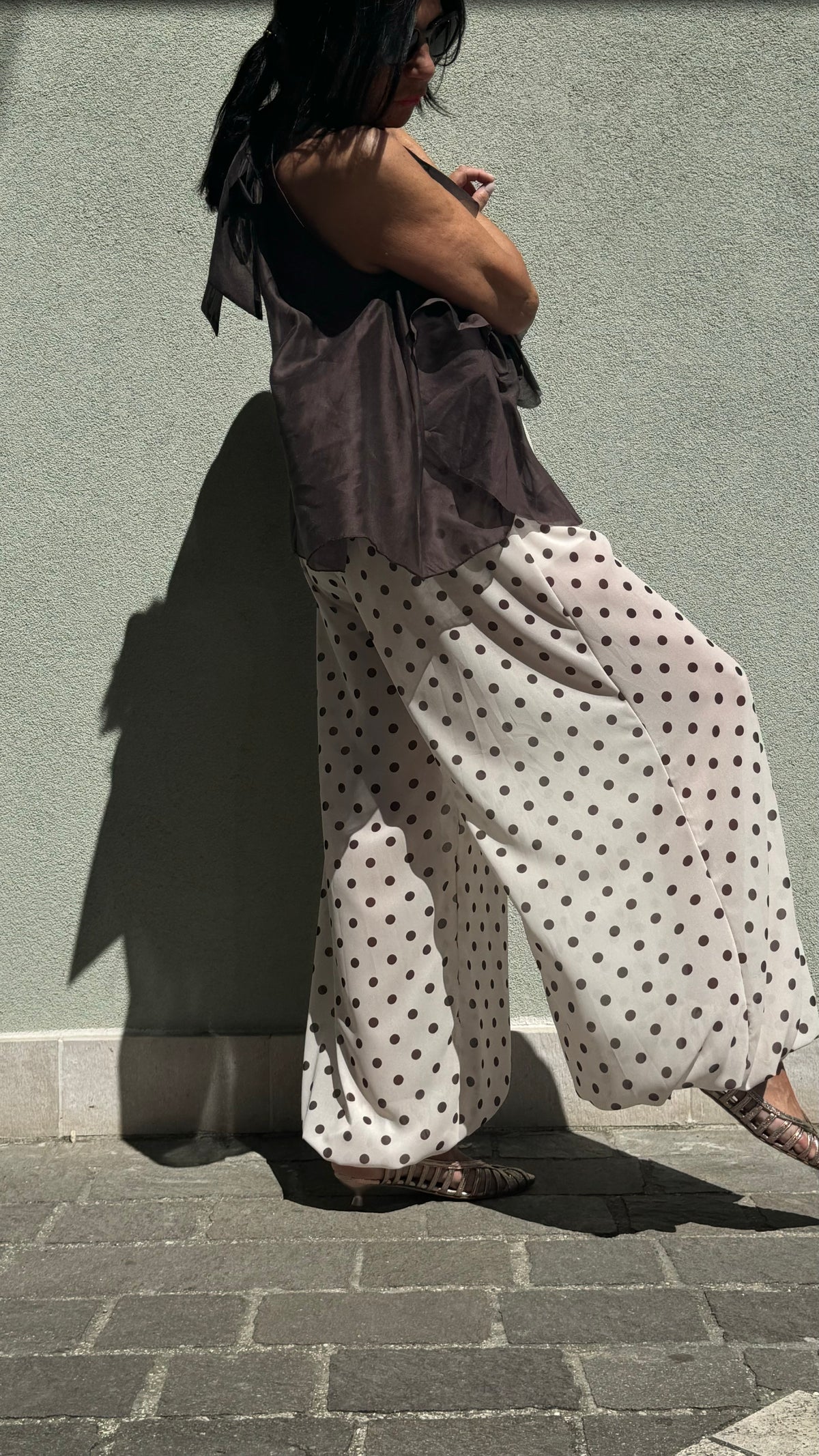 PANTALONE POIS PANNA