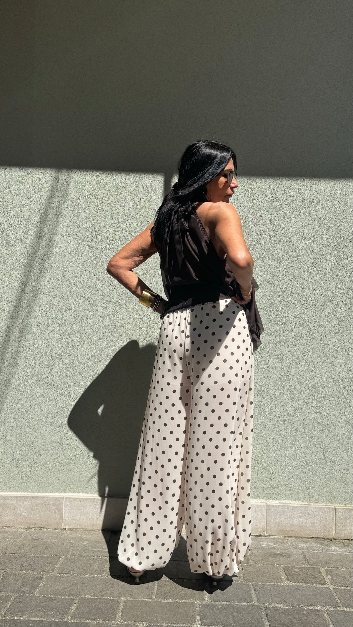 PANTALONE POIS PANNA