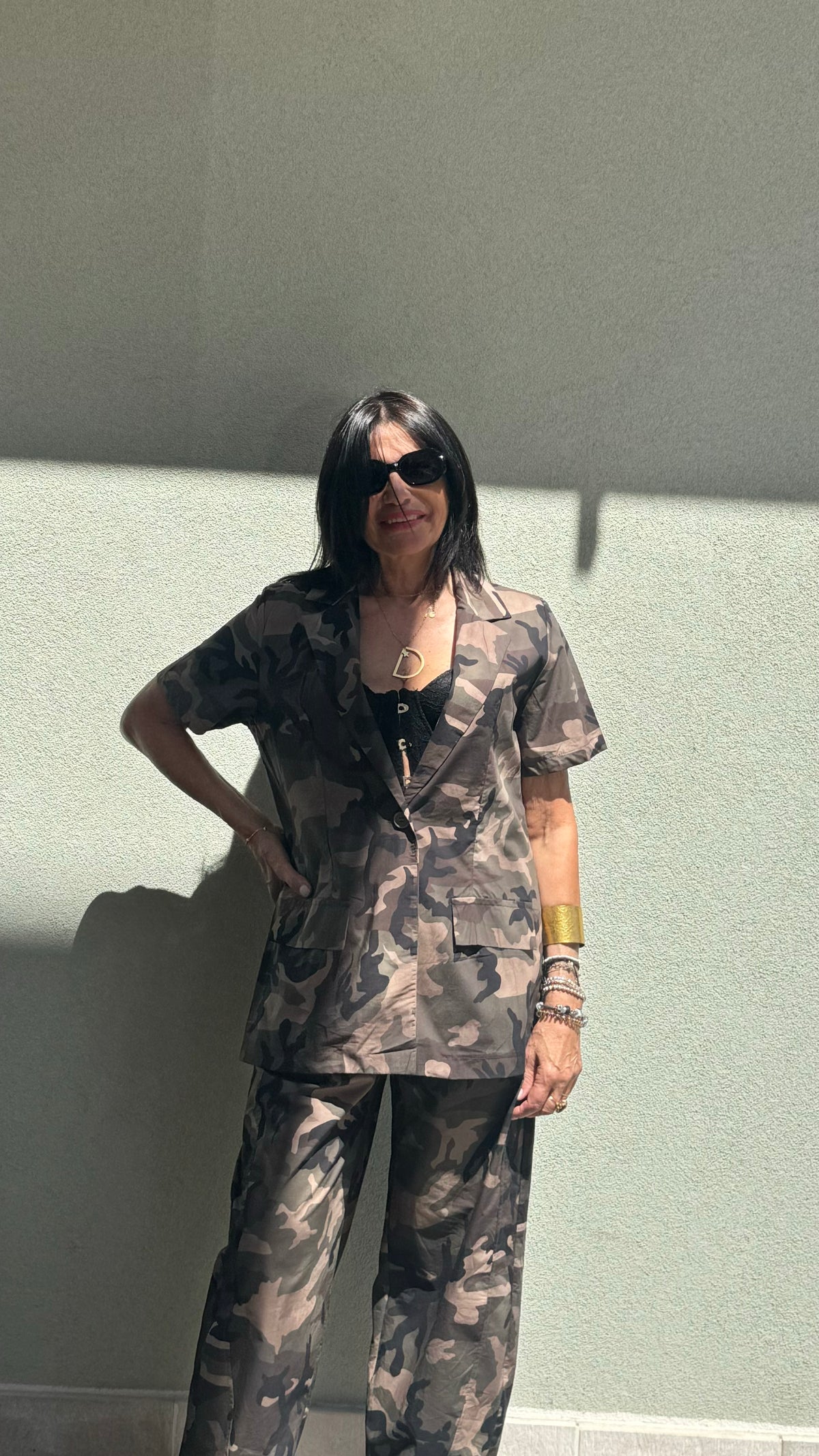 BLAZER A MANICA CORTA CAMUFLAGE