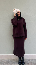 SET IN MAGLIA DONA CIOCCOLATO