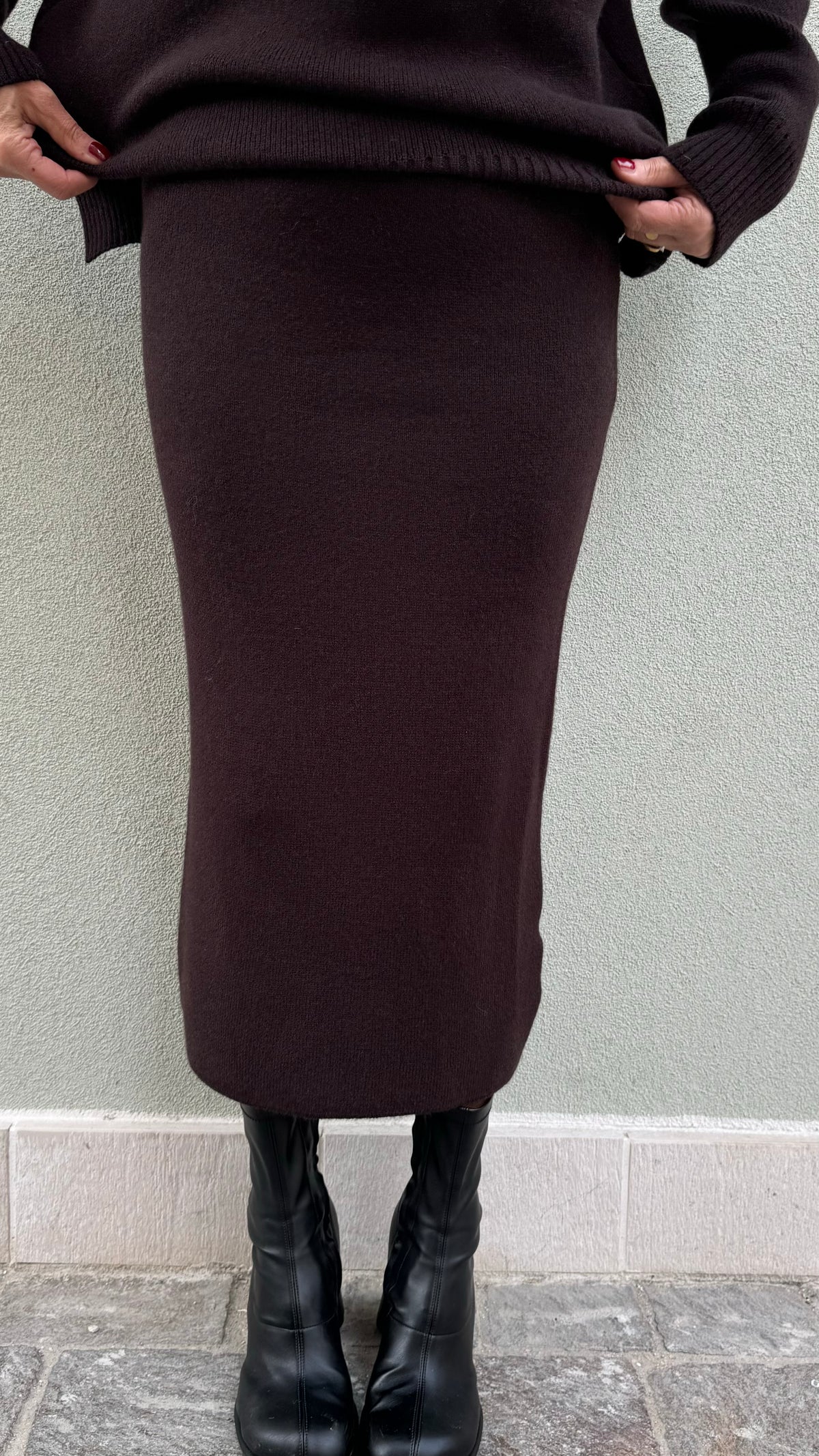 SET IN MAGLIA DONA CIOCCOLATO