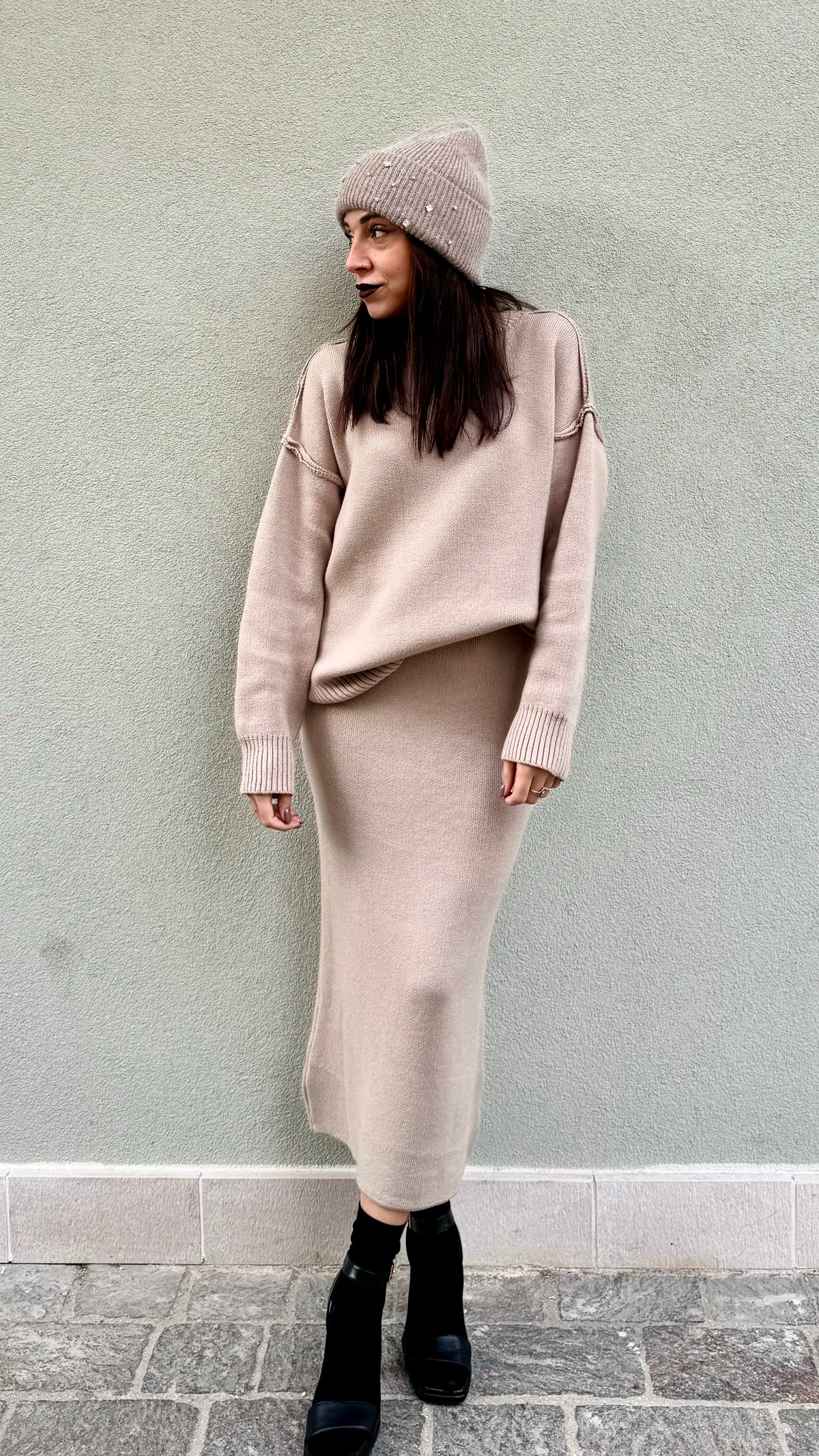 SET IN MAGLIA DONA AVORIO