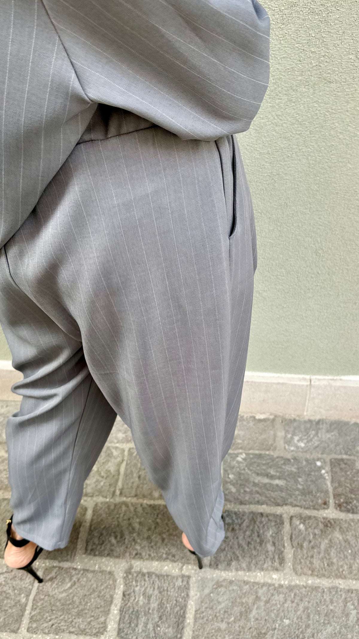 PANTALONE GESSATO A OVETTO