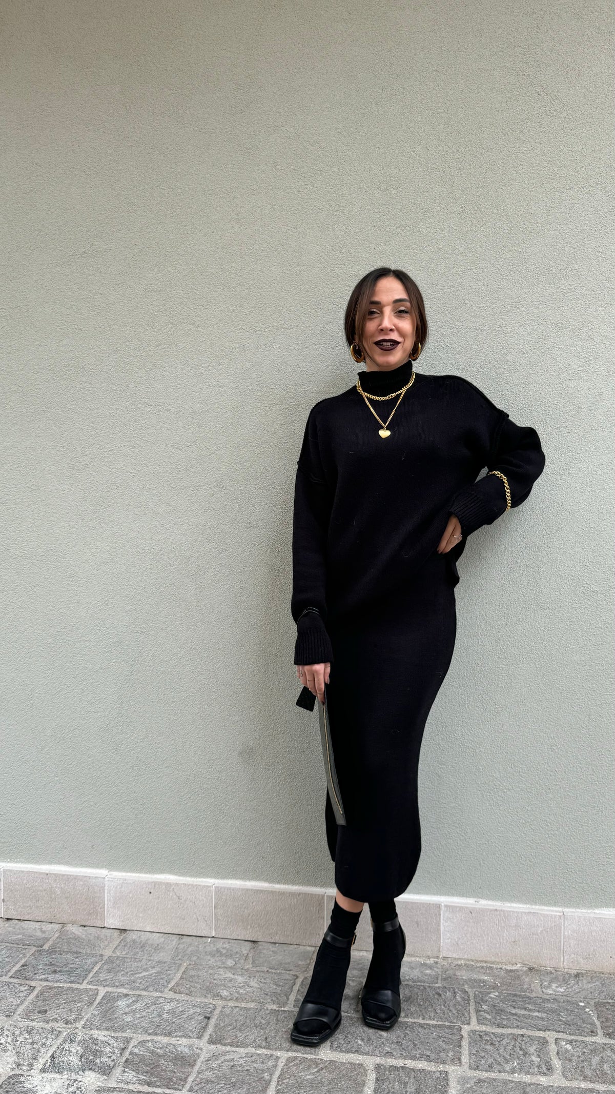 SET IN MAGLIA DONA NERO