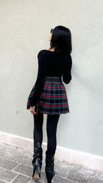 GONNA TARTAN A PIEGHE