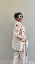 GILET DOPPIOPETTO PANNA