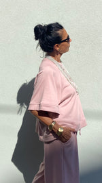 FELPA LARA MANICA CORTA ROSA