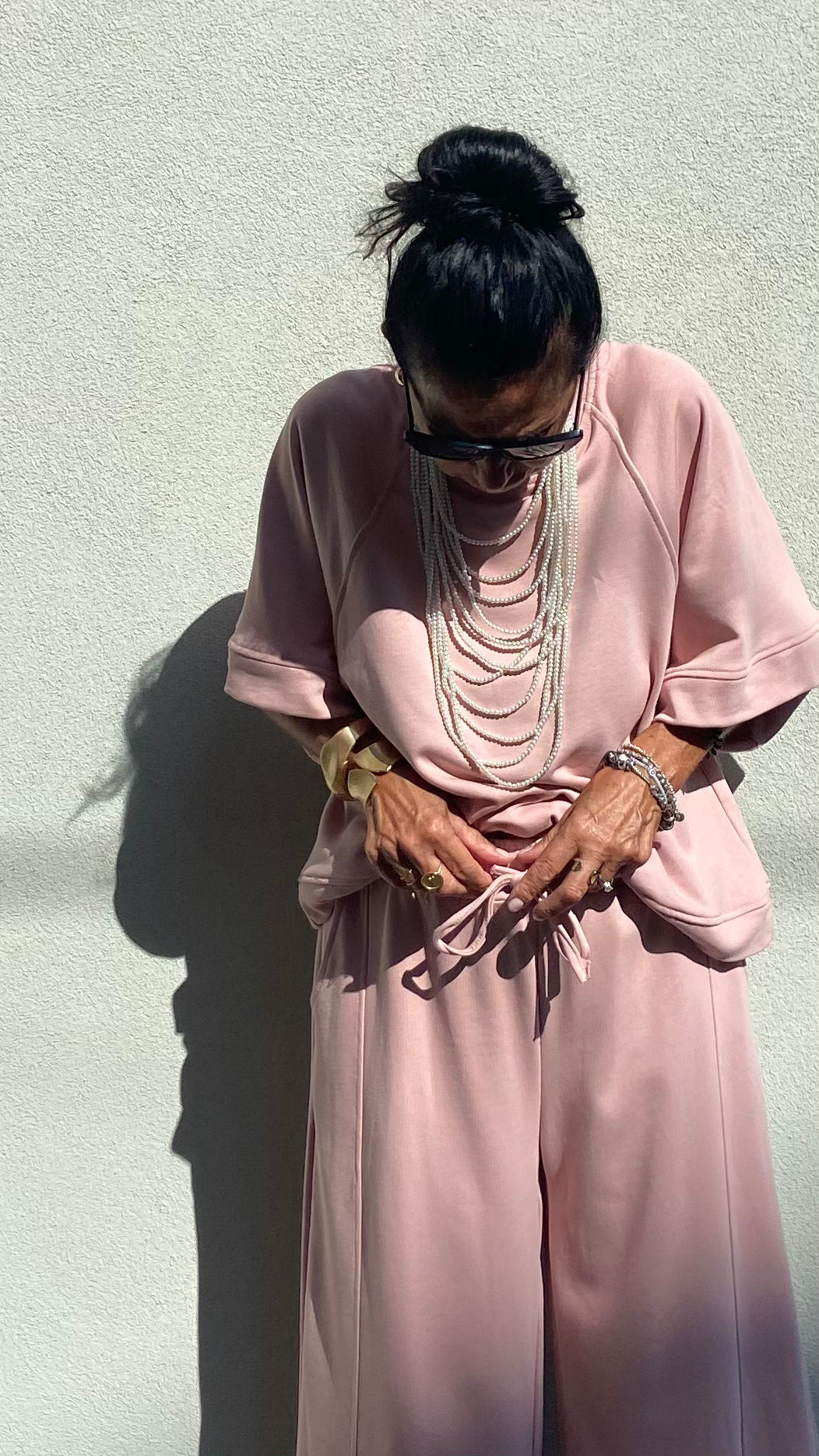 FELPA LARA MANICA CORTA ROSA