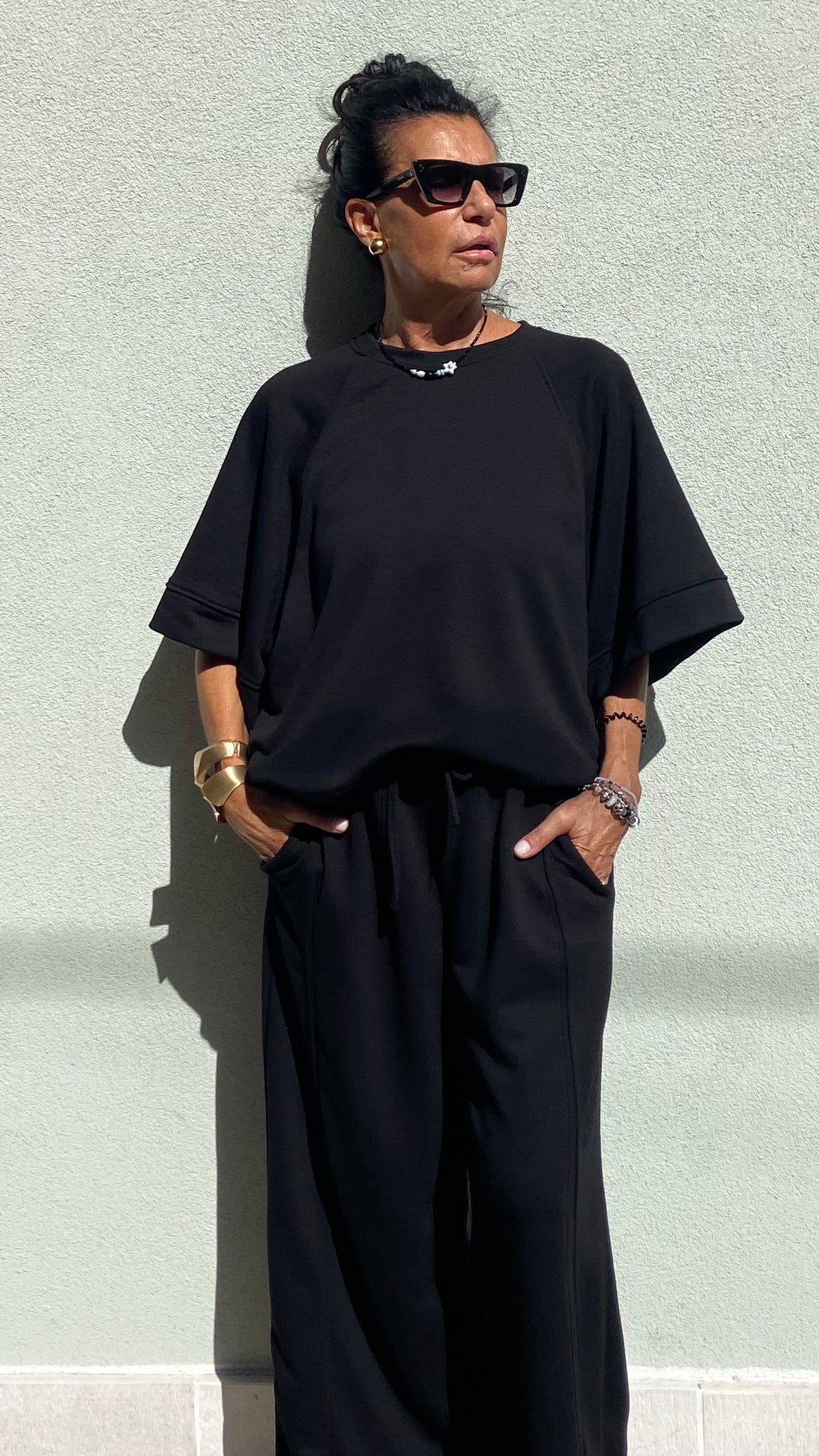 FELPALARA MANICHE CORTE NERA