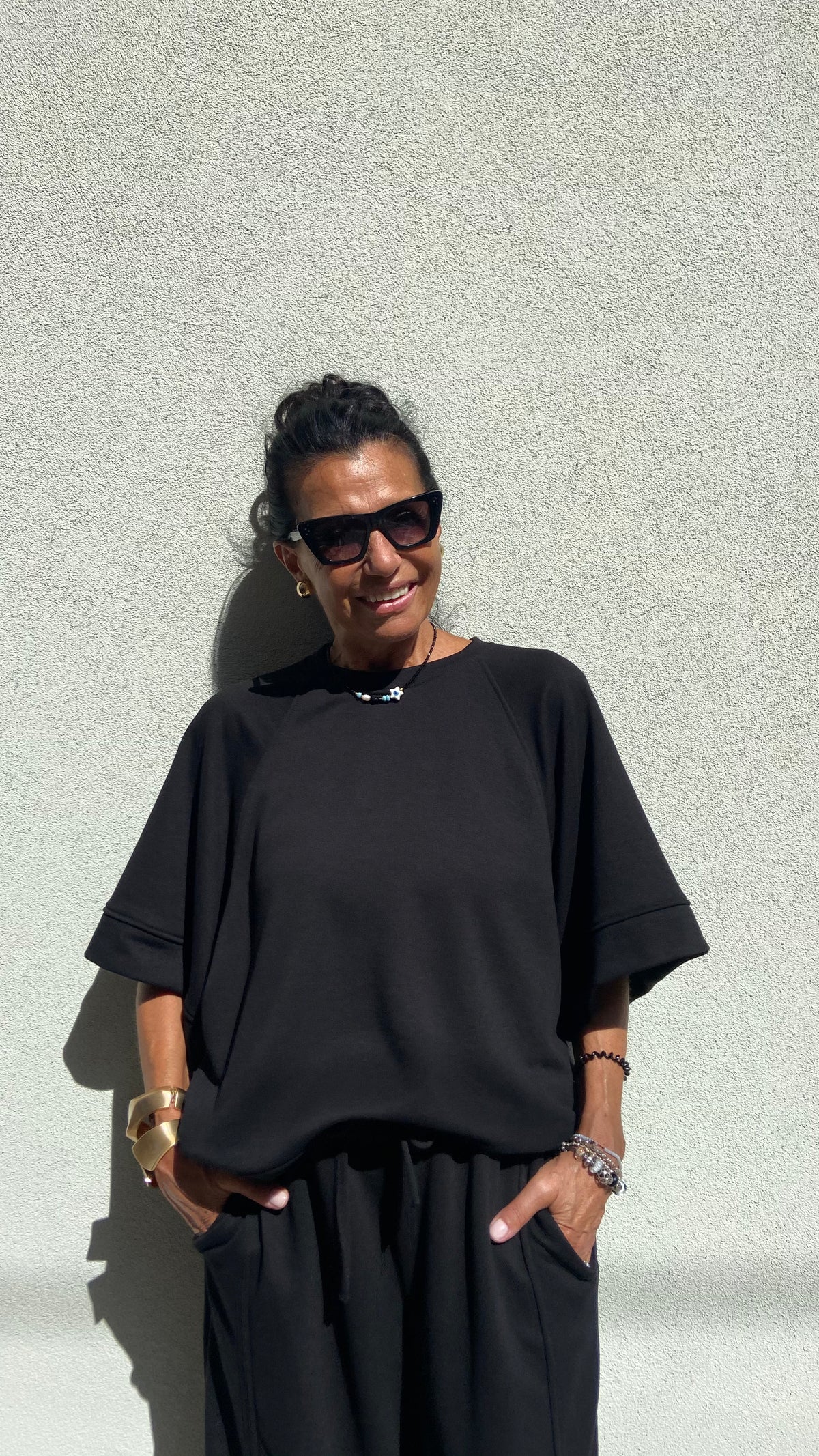 FELPALARA MANICHE CORTE NERA