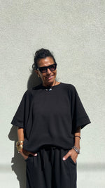 FELPALARA MANICHE CORTE NERA