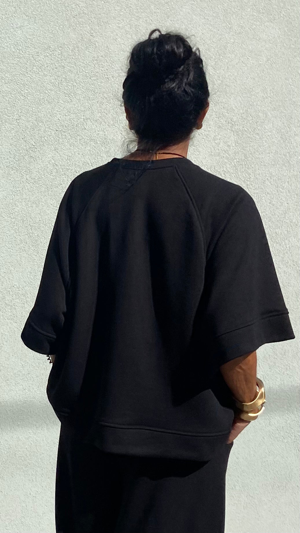 FELPALARA MANICHE CORTE NERA