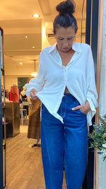 CAMICIA OVER BIANCA MANICA LUNGA