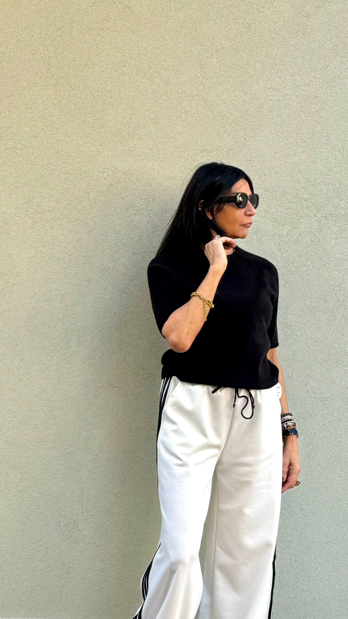 PULL MANICA 3/4 NERA