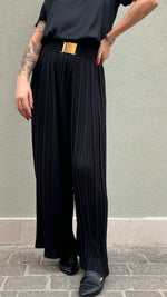 PANTALONE PLISSE' NERO