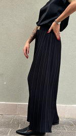 PANTALONE PLISSE' NERO