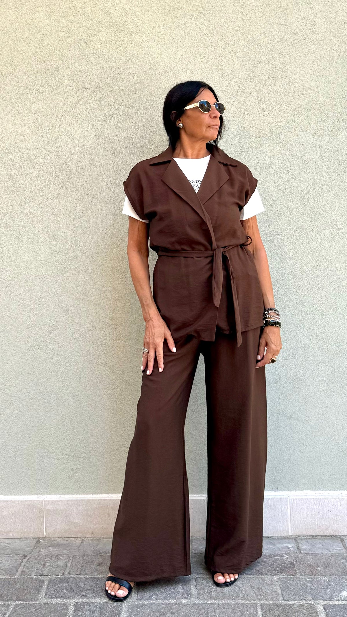 SET KIMONO CIOCCOLATO