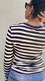 T-SHIRT MONICA RIGABIANCA E CIOCCOLATO