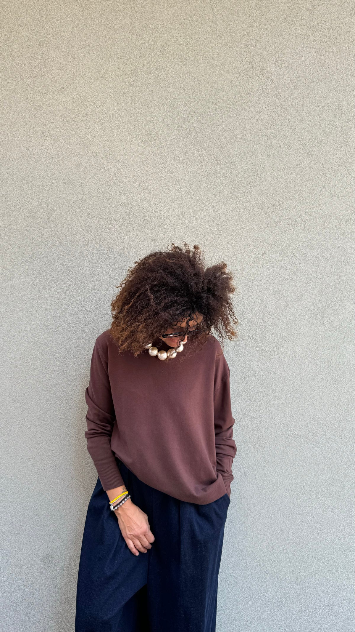 MAGLIA NIVES CIOCCOLATO