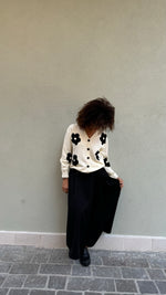 CARDIGAN FIORE BIANCO