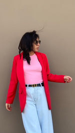 BLAZER TESSA ROSSO