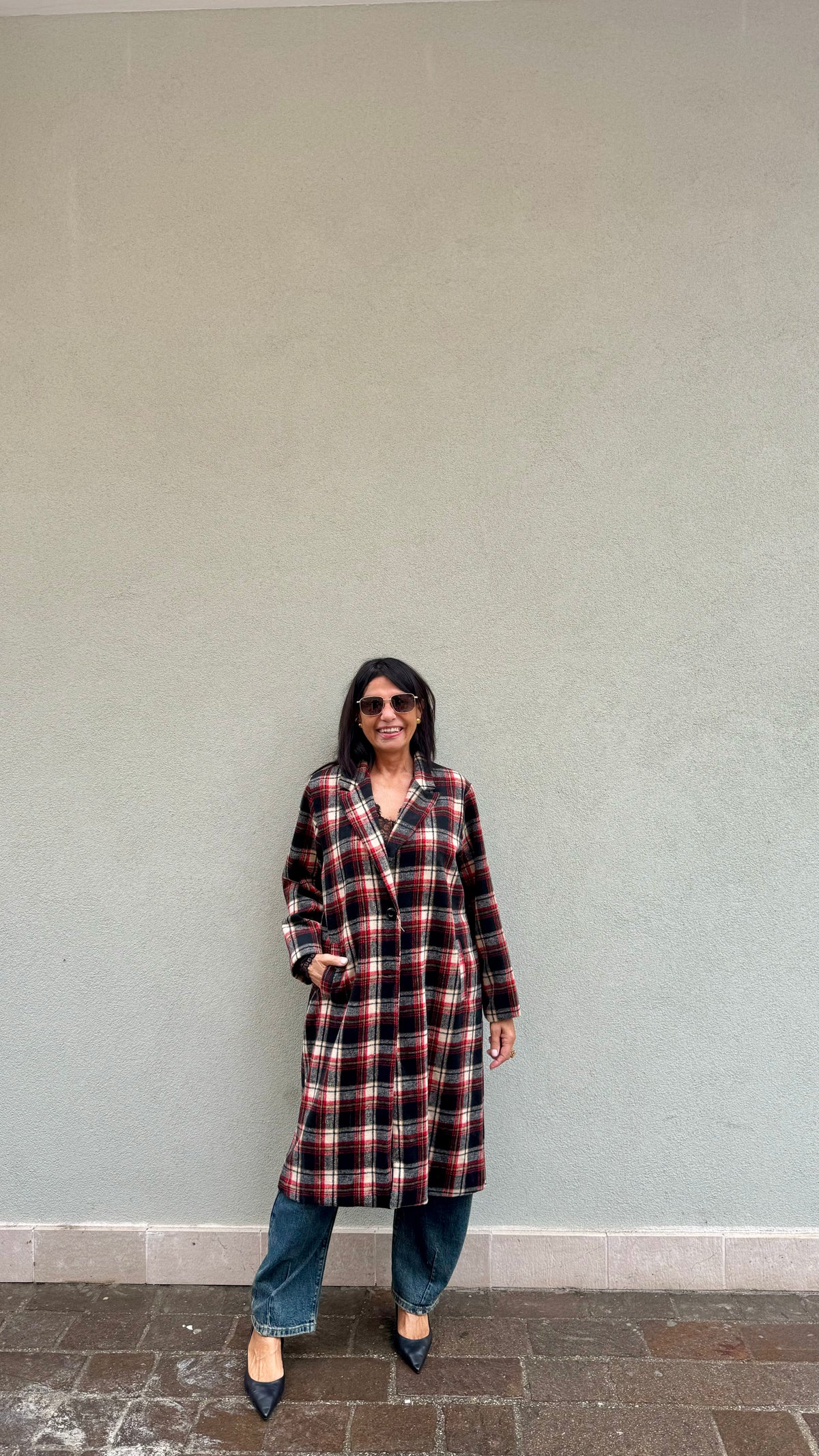 CAPPOTTO ADELE ROSSO NERO