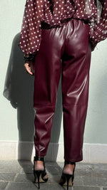 PANTALONE ECOPELLE BORDEAUX