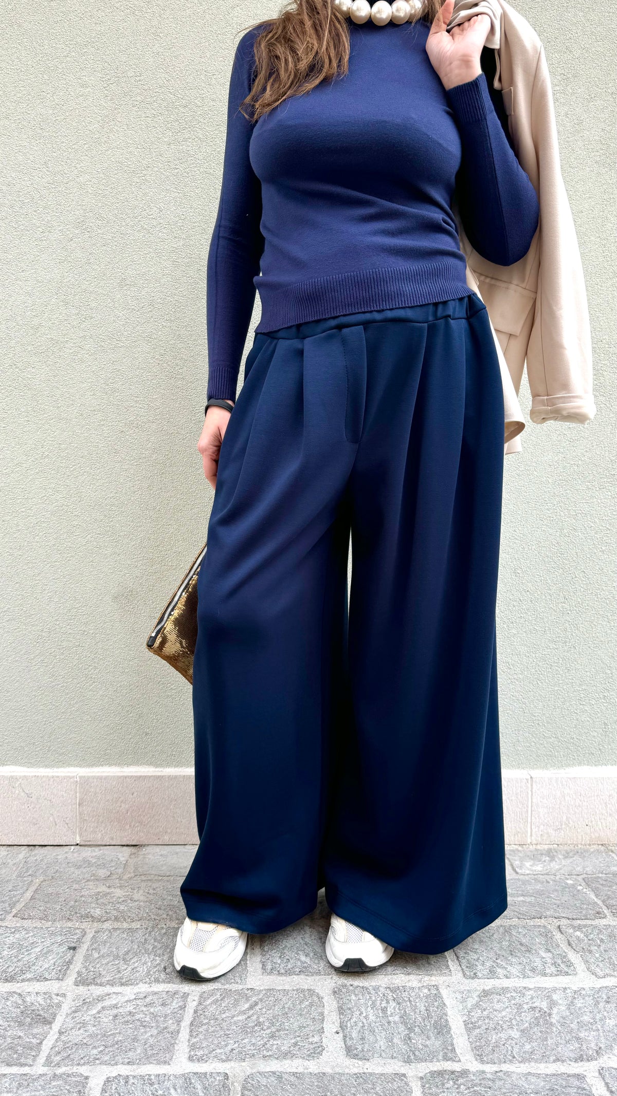 PANTALONE A FARFALLA BLU