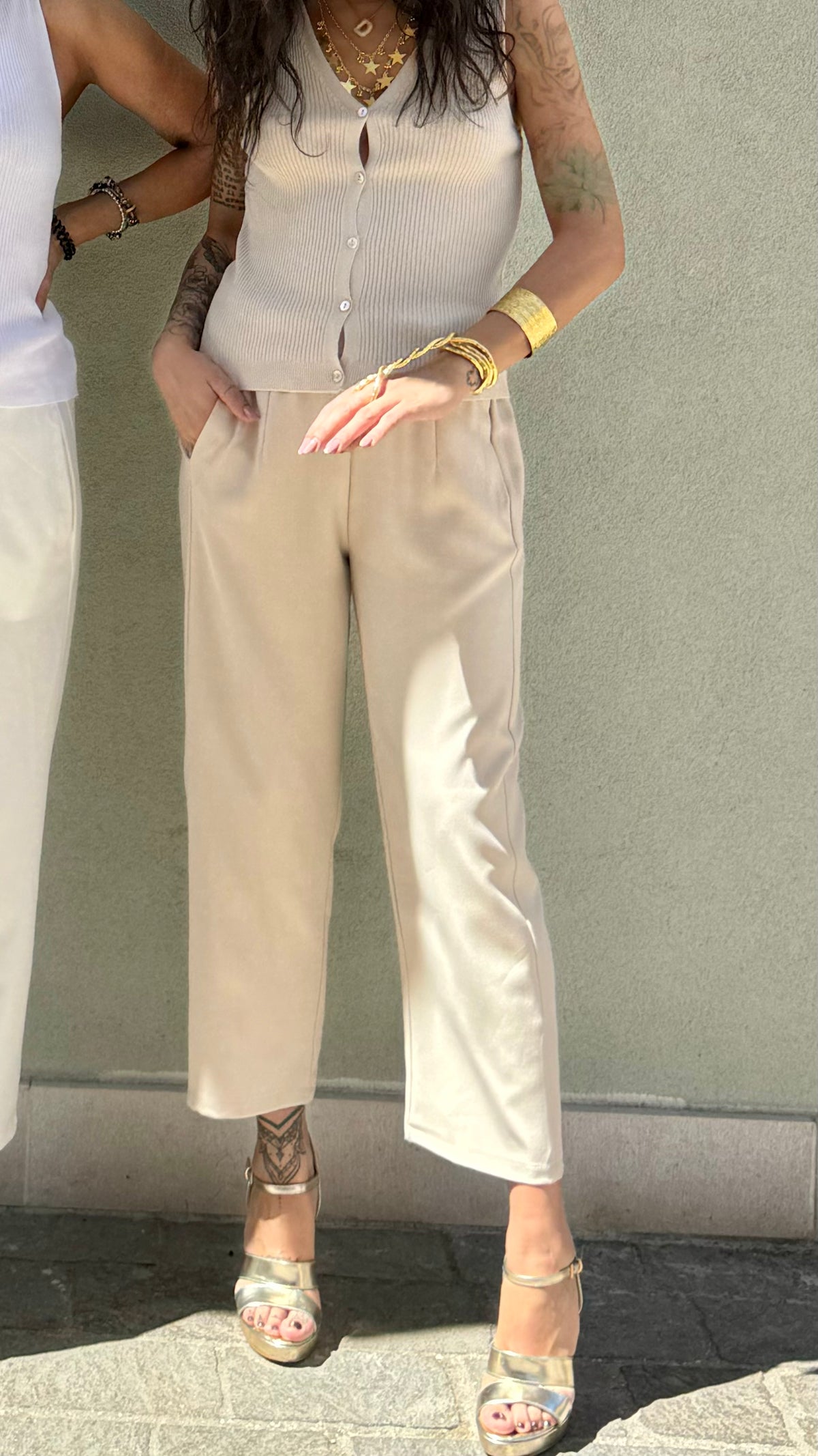 PANTALONE DRITTO SILVIA BEIGE
