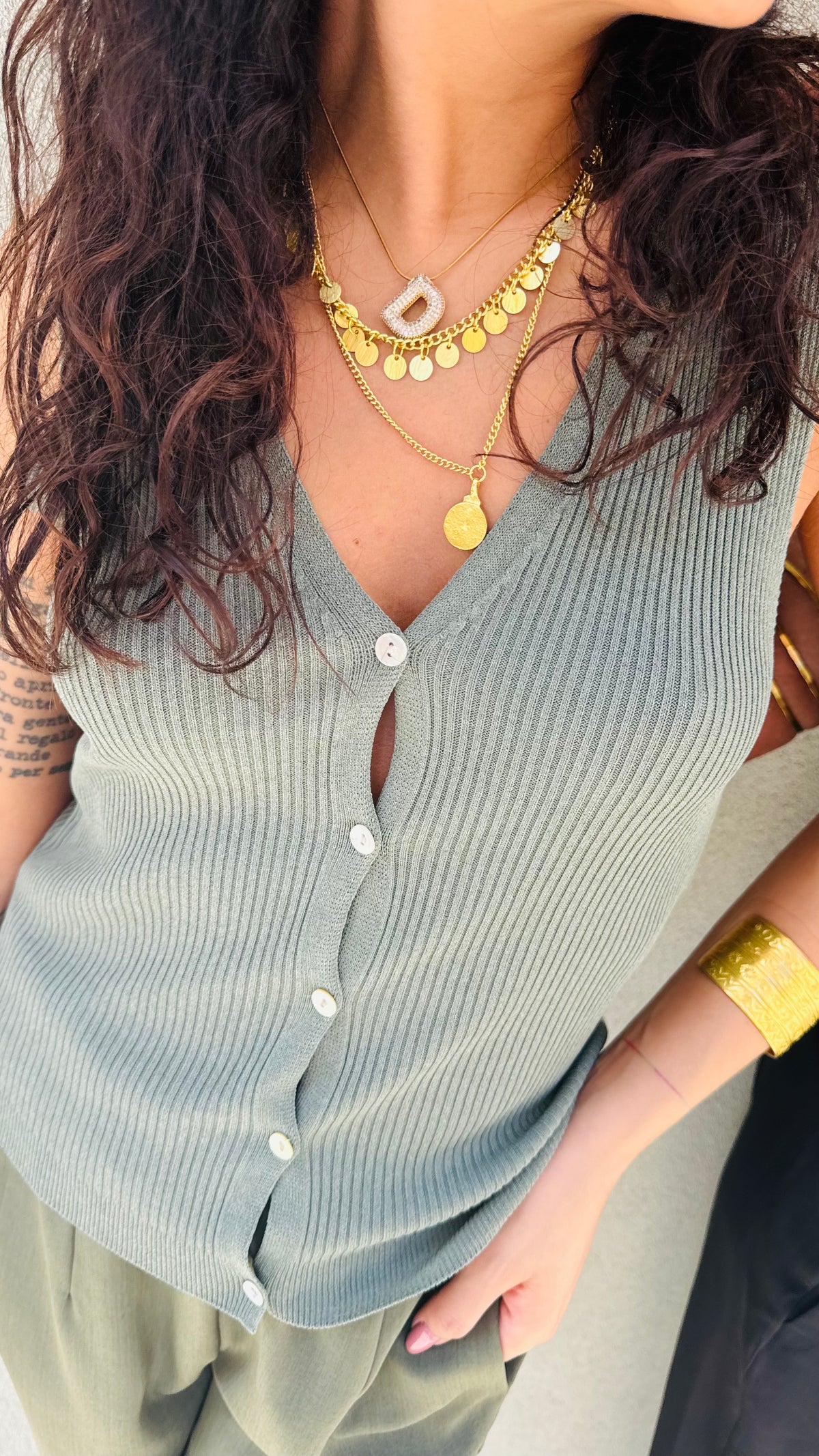 CANOTTA SERAFINO VERDE MILITARE