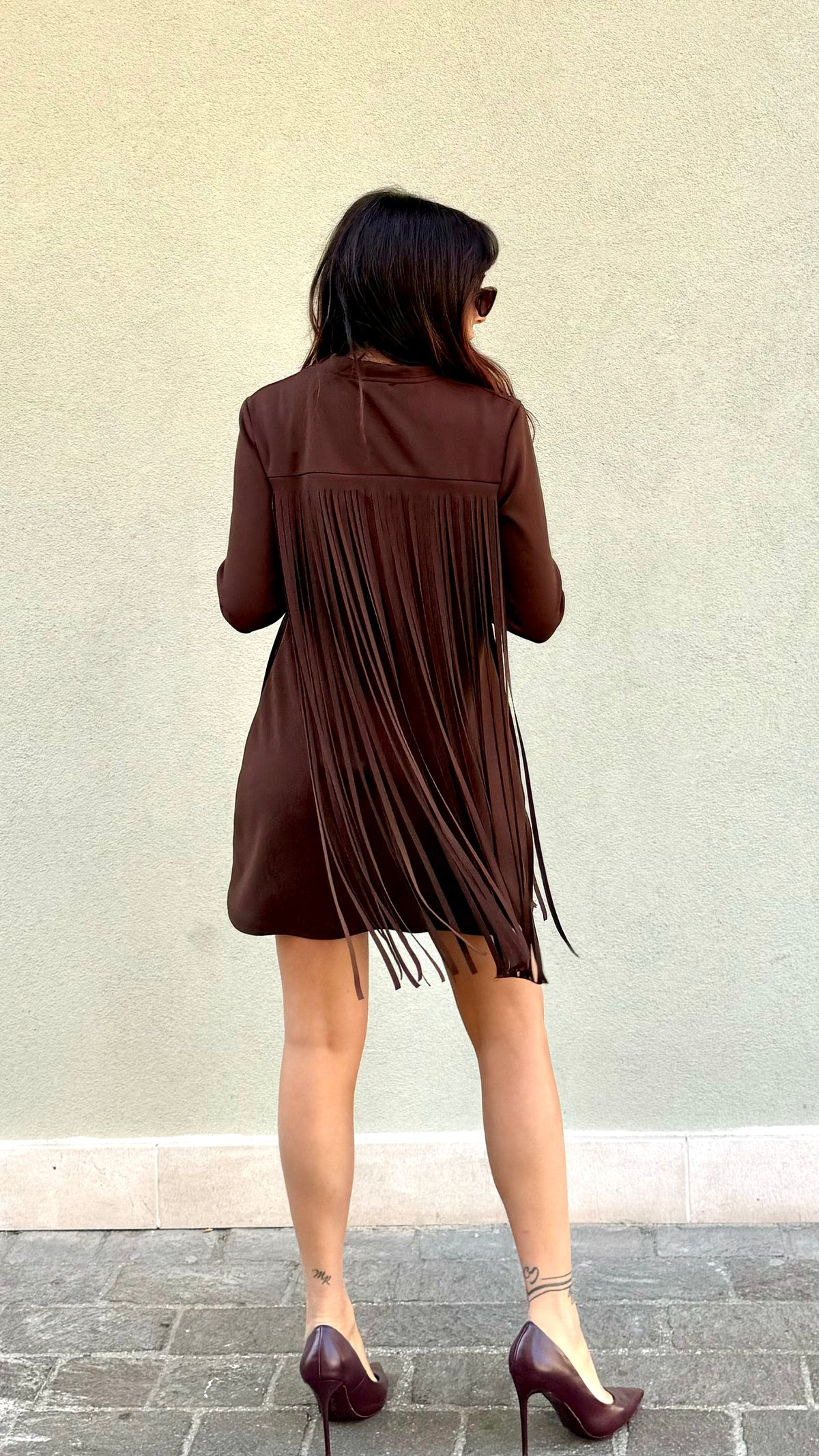 ABITO FRANGE CIOCCOLATO