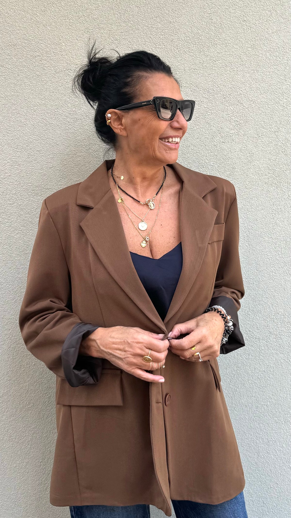 BLAZER OVER SIMO TABACCO