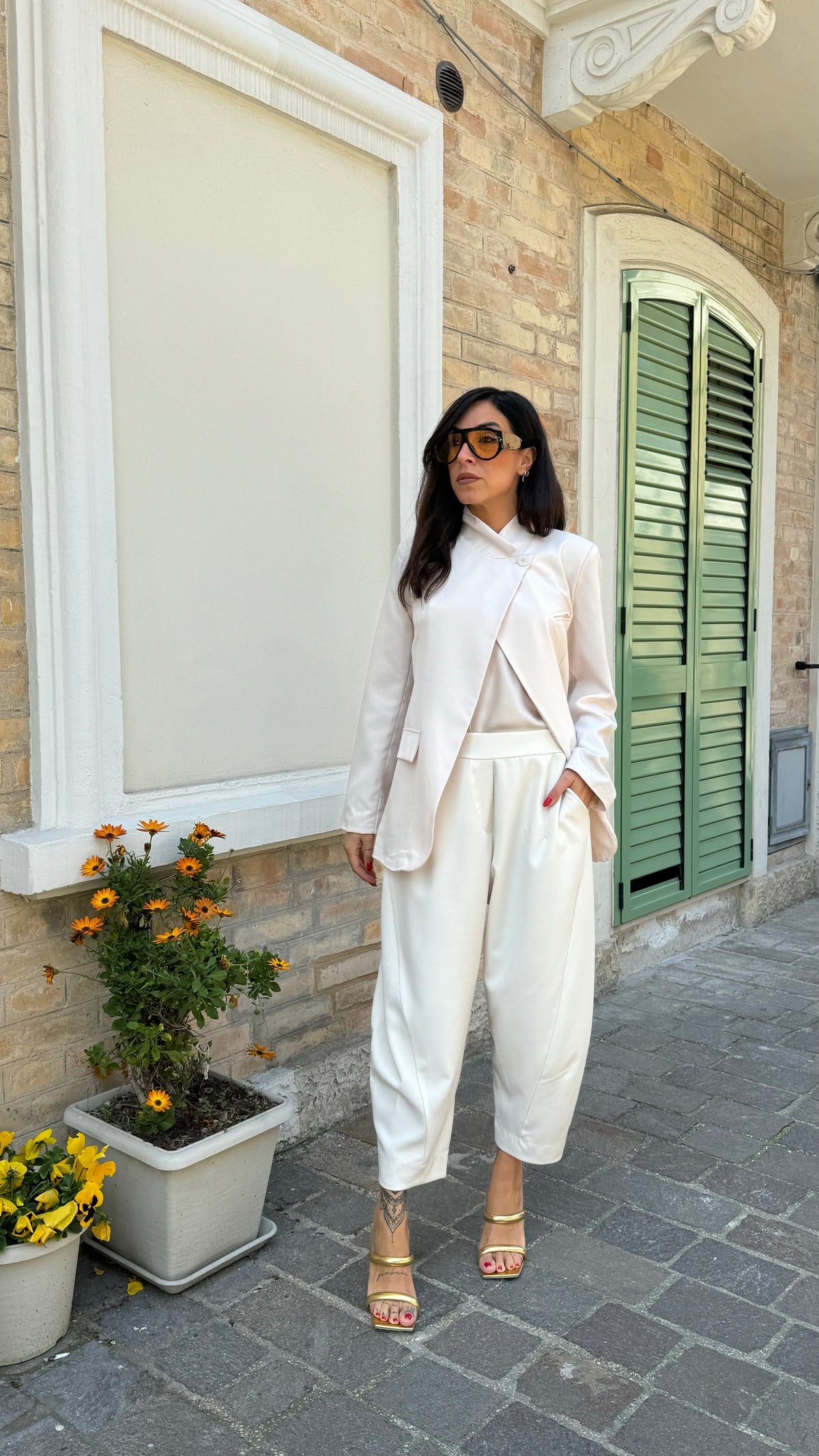 PANTALONE OVETTO ELISA PANNA
