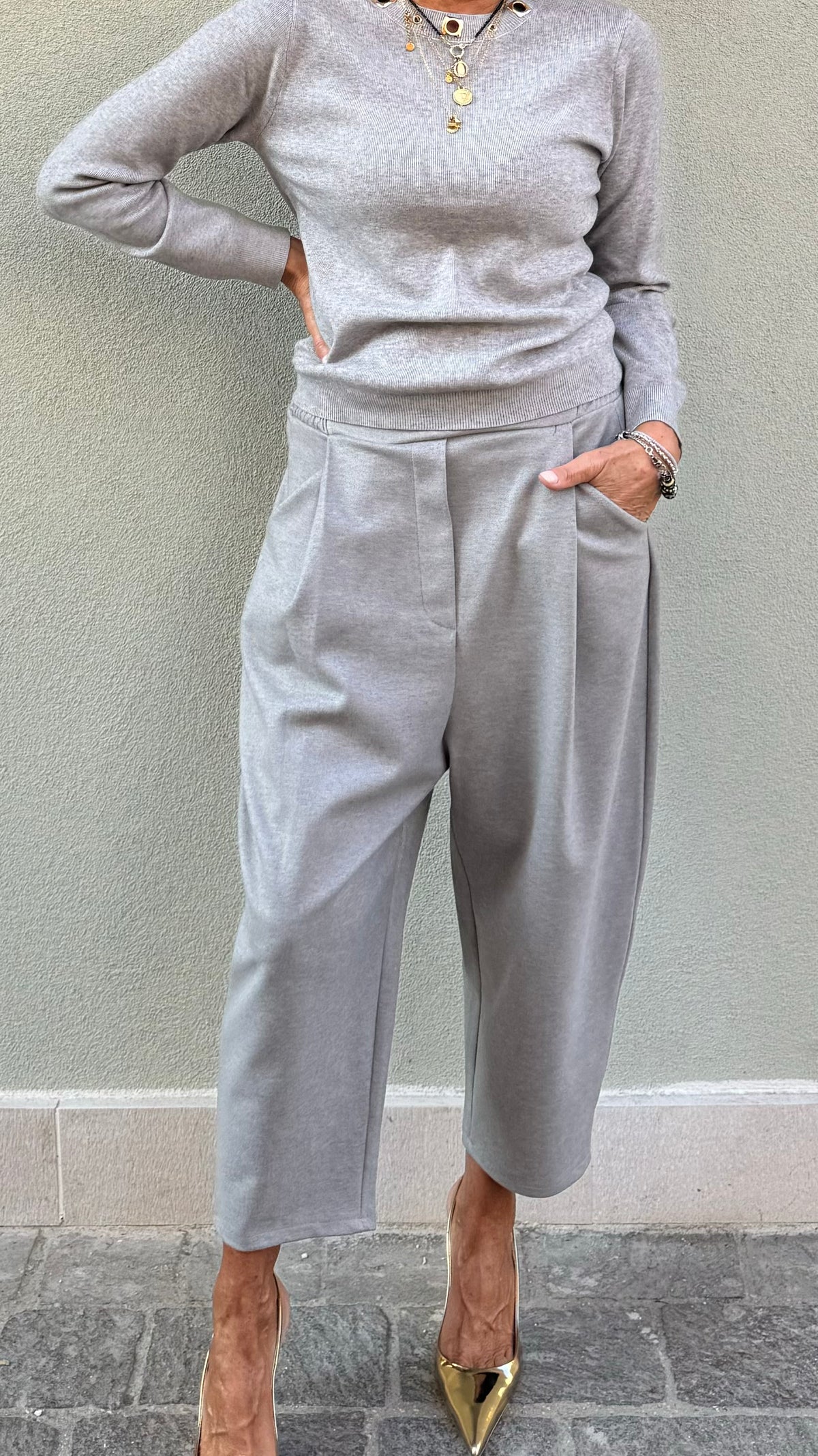 PANTALONE ARISA GRIGIO