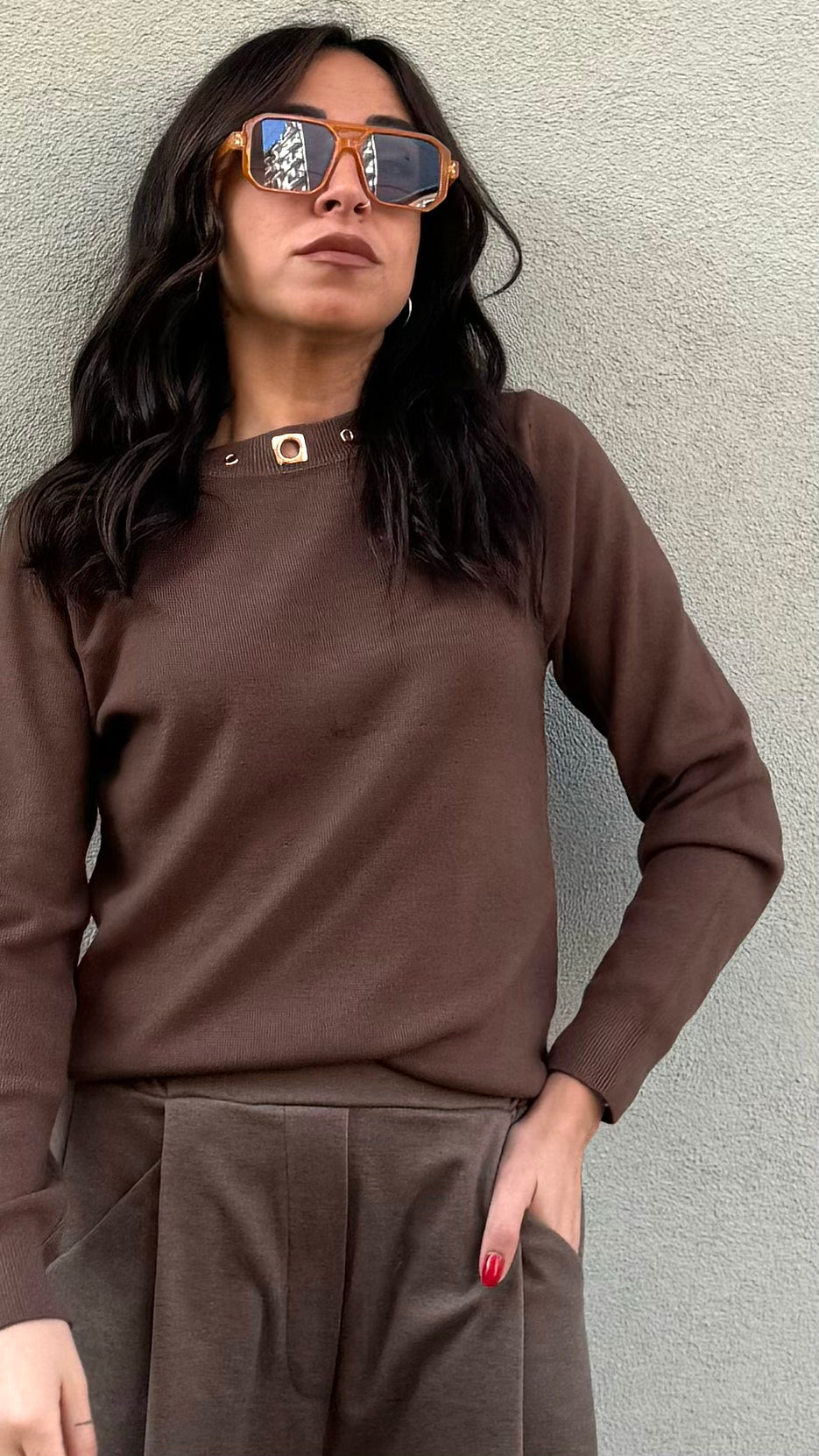 MAGLIA GIOIA CIOCCOLATO