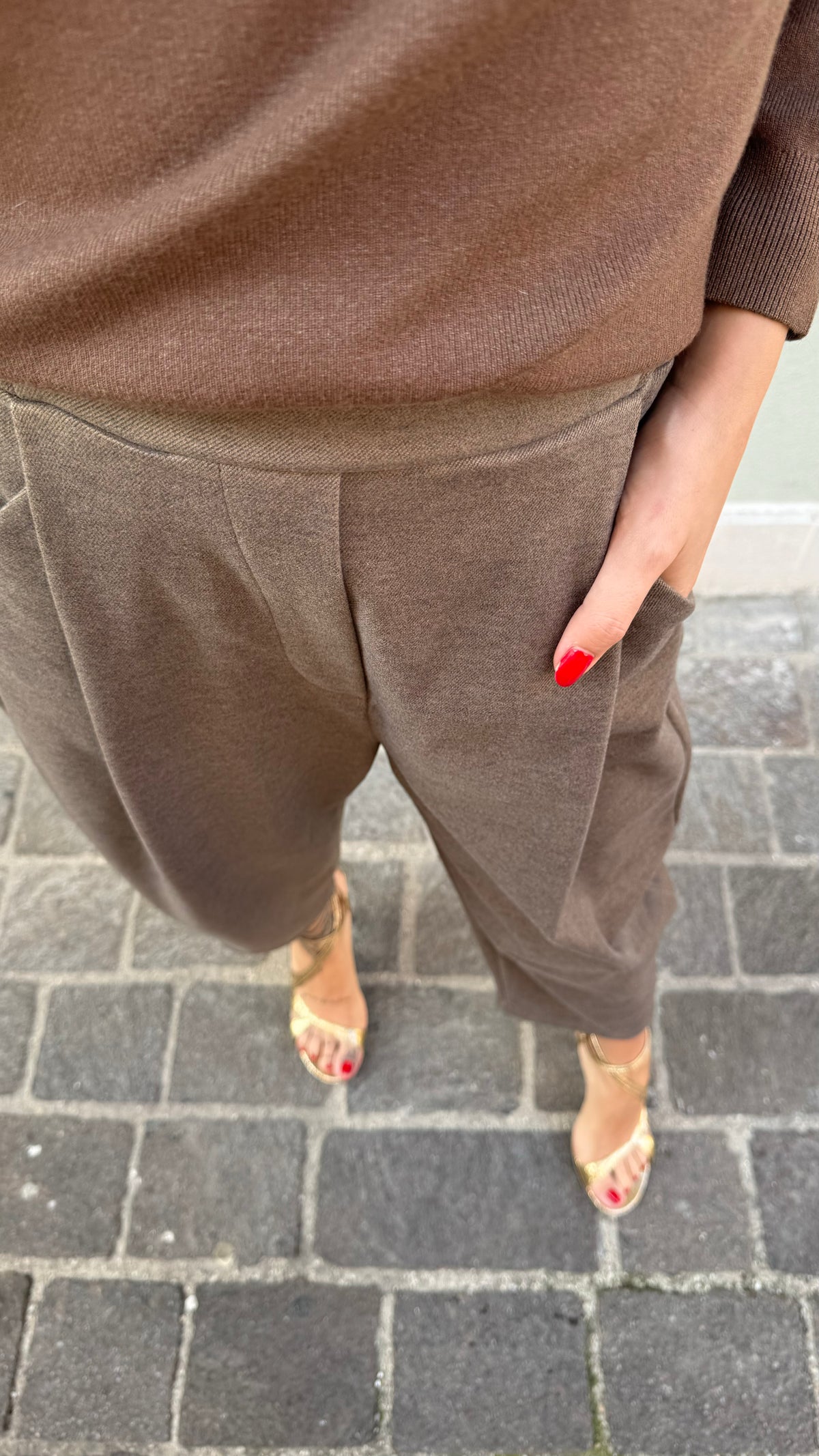 PANTALONE ARISA CIOCCOLATO