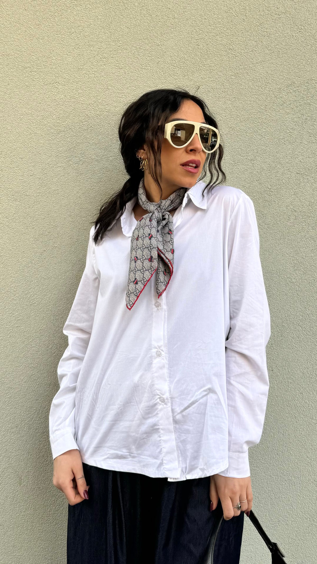 CAMICIAC BIANCA BASIC FIT